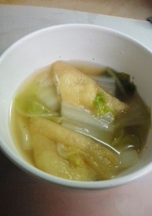 我が家の定番！白菜と油揚げのうま煮-レシピのメイン写真
