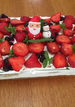 フルーツたっぷり♪Xmasスコップケーキ-レシピのメイン写真