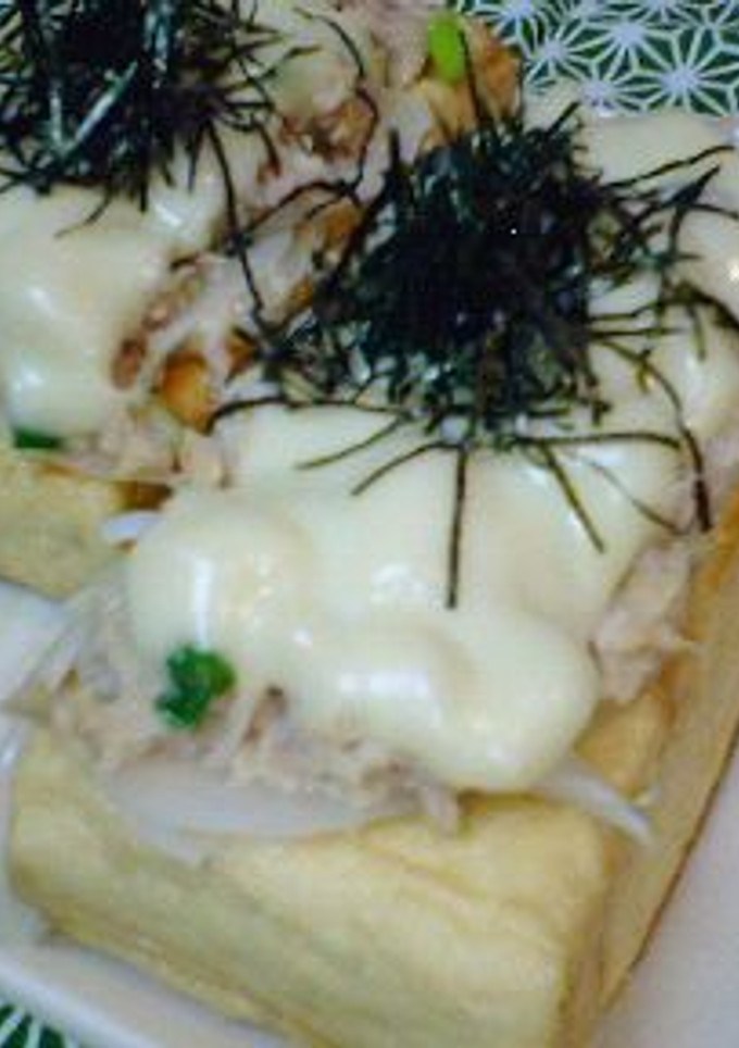 厚揚げとツナの和風ピザ-レシピのメイン写真