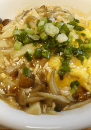 たっぷりきのこの中華あんかけ天津飯-レシピのメイン写真