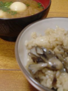 炊飯器におまかせ!舞茸のおこわ☆-レシピのメイン写真