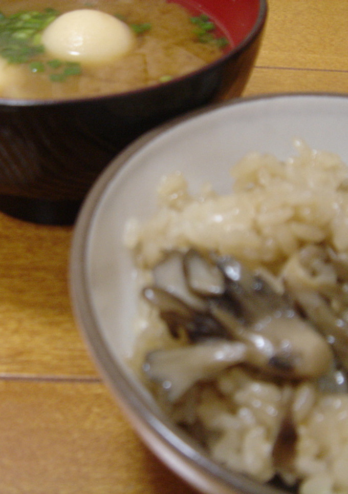炊飯器におまかせ！舞茸のおこわ☆-レシピのメイン写真