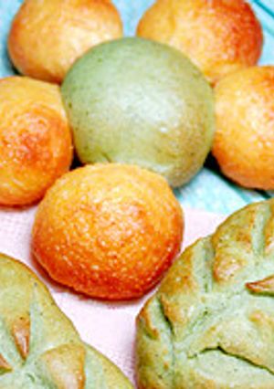 ほうれん草とにんじんの練りこみパン-レシピのメイン写真