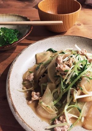 豚肉と大根のオイスターソース炒め-レシピのメイン写真