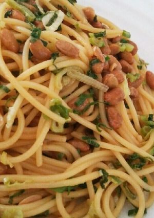 炒めるだけーの納豆パスタ-レシピのメイン写真