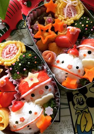 簡単♡キャラ弁♡クリスマス♡スノーマン-レシピのメイン写真