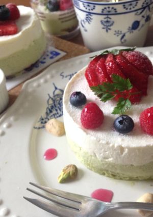 レアチーズとピスタチオのふんわりムース-レシピのメイン写真