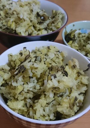 簡単☆炊き込み高菜ご飯-レシピのメイン写真