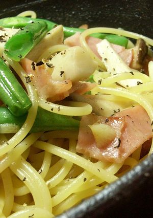 いんげんとエリンギのパスタ-レシピのメイン写真