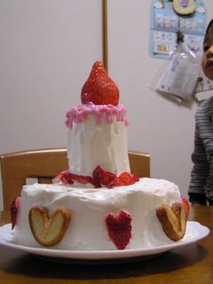 誕生日ケーキ ろうそくも食べちゃお-レシピのメイン写真