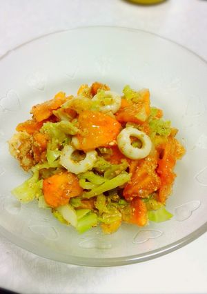 柿の酢味噌あえ-レシピのメイン写真