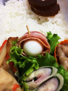 簡単!お弁当に♡ うずら卵ベーコン巻き-レシピのメイン写真