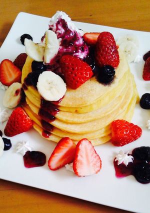 ヘルシーなお豆腐パンケーキ-レシピのメイン写真