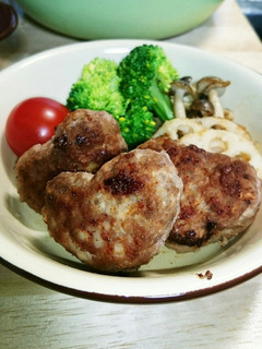 簡単☆シャキシャキれんこん鶏バーグ-レシピのメイン写真