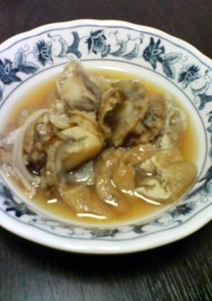簡単！ほたてと油揚げの煮物-レシピのメイン写真