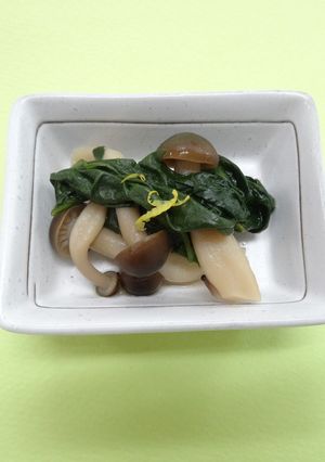 ほうれんそうとしめじのお浸し-レシピのメイン写真