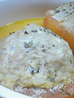 旨みがジュワッ♪ひき肉詰めトマト煮込み-レシピのメイン写真