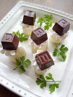 アルファベットの♪ひとくちチョコバナナ-レシピのメイン写真