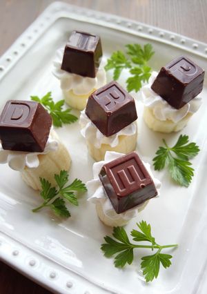 アルファベットの♪ひとくちチョコバナナ-レシピのメイン写真