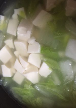 白菜と豆腐の簡単スープ-レシピのメイン写真