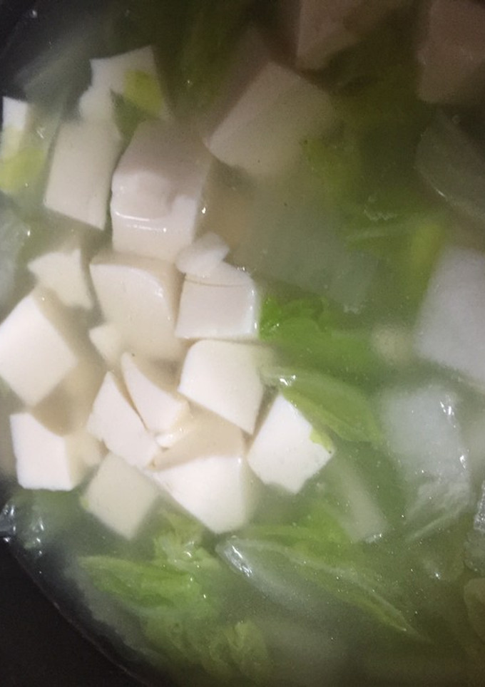 白菜と豆腐の簡単スープ-レシピのメイン写真
