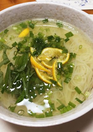 柚子にゅうめん-レシピのメイン写真