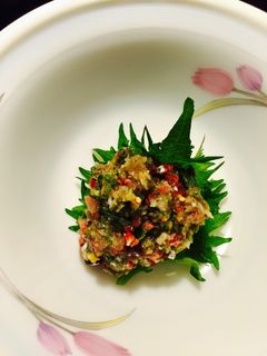 超簡単!叩いて混ぜれば絶品鯵のなめろう-レシピのメイン写真