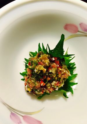 超簡単！叩いて混ぜれば絶品鯵のなめろう-レシピのメイン写真