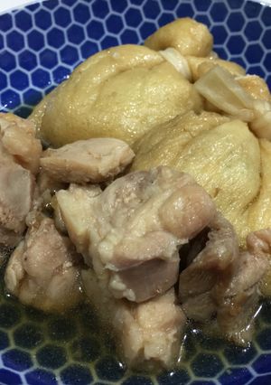 上手に時短。野菜きんちゃくと鶏肉の煮物-レシピのメイン写真