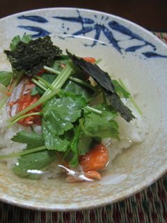 飲んだ〆にも!鮭でダシ茶漬け-レシピのメイン写真