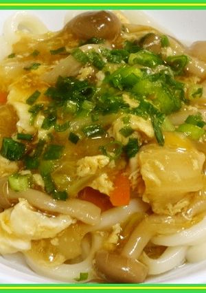 野菜たっぷり 鶏肉あんかけうどん★超簡単-レシピのメイン写真