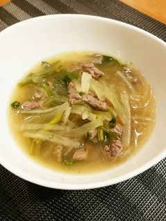 牛肉と大根とせりのスープ-レシピのメイン写真