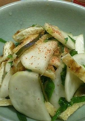 かぶとカリカリお揚げのさっぱり和え-レシピのメイン写真
