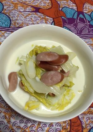 白菜とウインナーのミルク煮☆-レシピのメイン写真