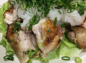 サッパリ！もも肉のおろしネギポン酢かけ-レシピのメイン写真