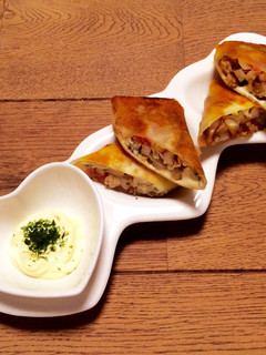 簡単美味しい!お好み焼き風春巻き♡-レシピのメイン写真