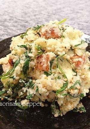 春菊入り!大人の和風ポテトサラダ-レシピのメイン写真
