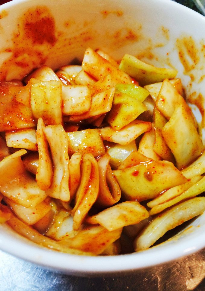 大根の皮で簡単キムチ♪-レシピのメイン写真