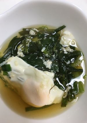 ニラの卵落とし-レシピのメイン写真