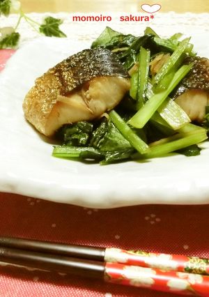 ☆ご飯に合うよ♪さばと小松菜の生姜炒め☆-レシピのメイン写真