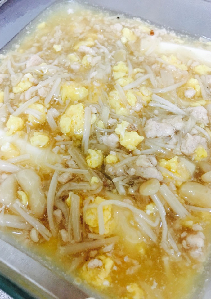 えのきと鶏そぼろのあんかけ豆腐-レシピのメイン写真