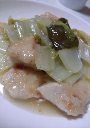 白菜と鶏むね肉のトロッと煮込み-レシピのメイン写真