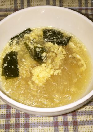 絶品簡単！ｼｬﾝﾀﾝ春雨中華ｽｰﾌﾟ-レシピのメイン写真