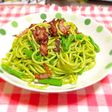 ヘルシー節約!春菊のジェノベーゼ風パスタ