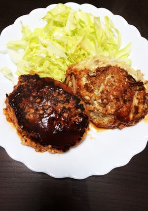 ヘルシー♪豆腐もやし入りハンバーグ★-レシピのメイン写真