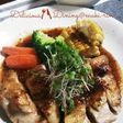 鶏ももソテー<粒マスタード&醤油ソース>