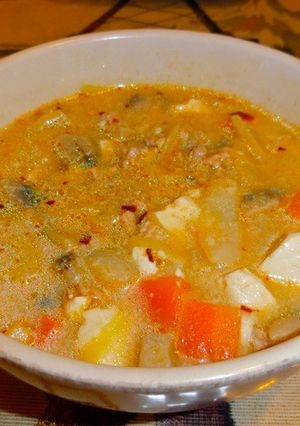 子供もＯＫ辛くない担々麺風スープ-レシピのメイン写真