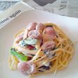 湯で時間短縮!もちもち生パスタ!