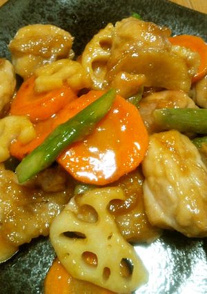 デリ風～鶏肉と野菜の甘酢あん～-レシピのメイン写真