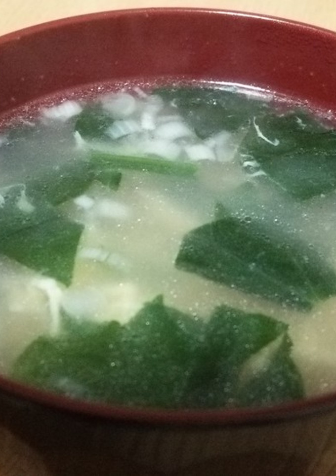きのことほうれん草の中華スープ-レシピのメイン写真